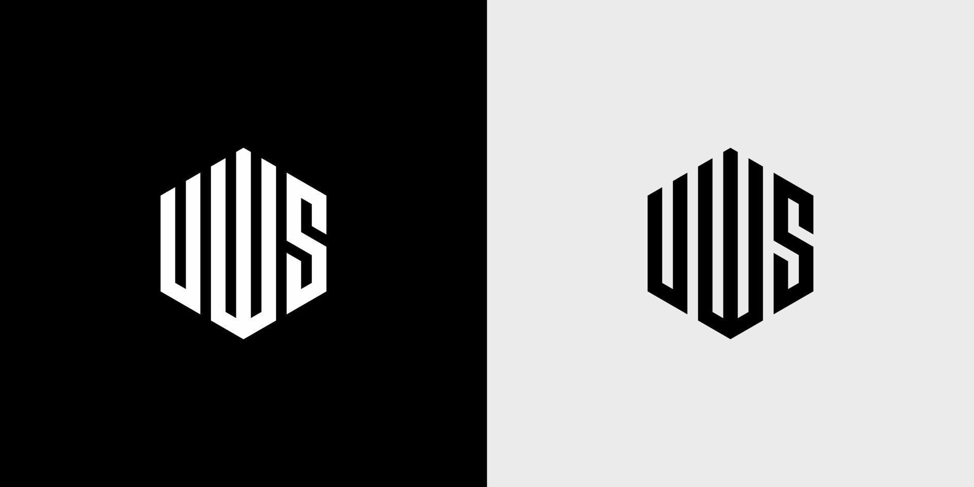 UWS Letter Logo Design polygon Monogram Icon Vector Template 10767238