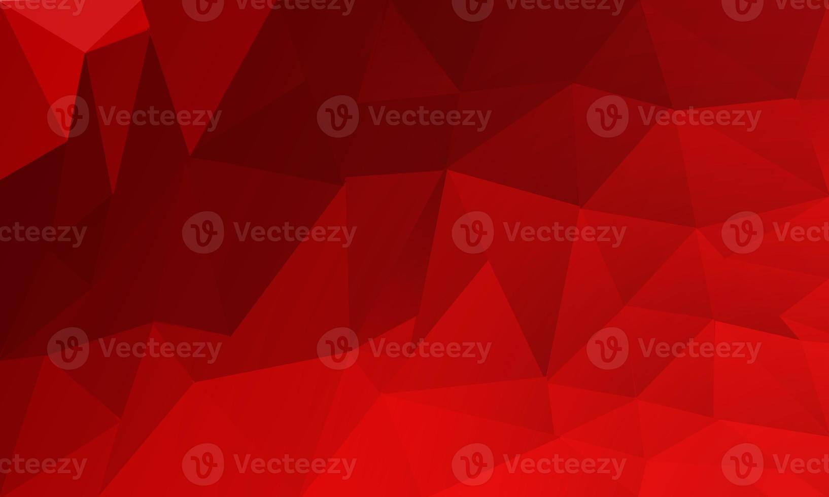 Abstract Red and Black Low Poly Background photo