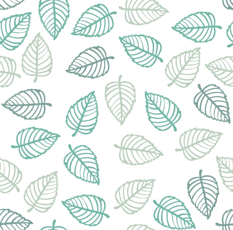 Autumn leaves pattern, seamless background and illustration vector