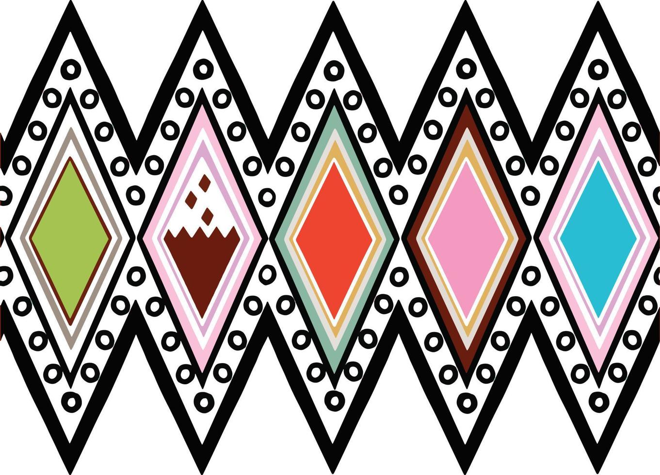 pattern ethnic motifs geometric seamless background. geometric shapes sprites tribal motifs clothing fabric textile print traditional design with triangles. Vector illustration