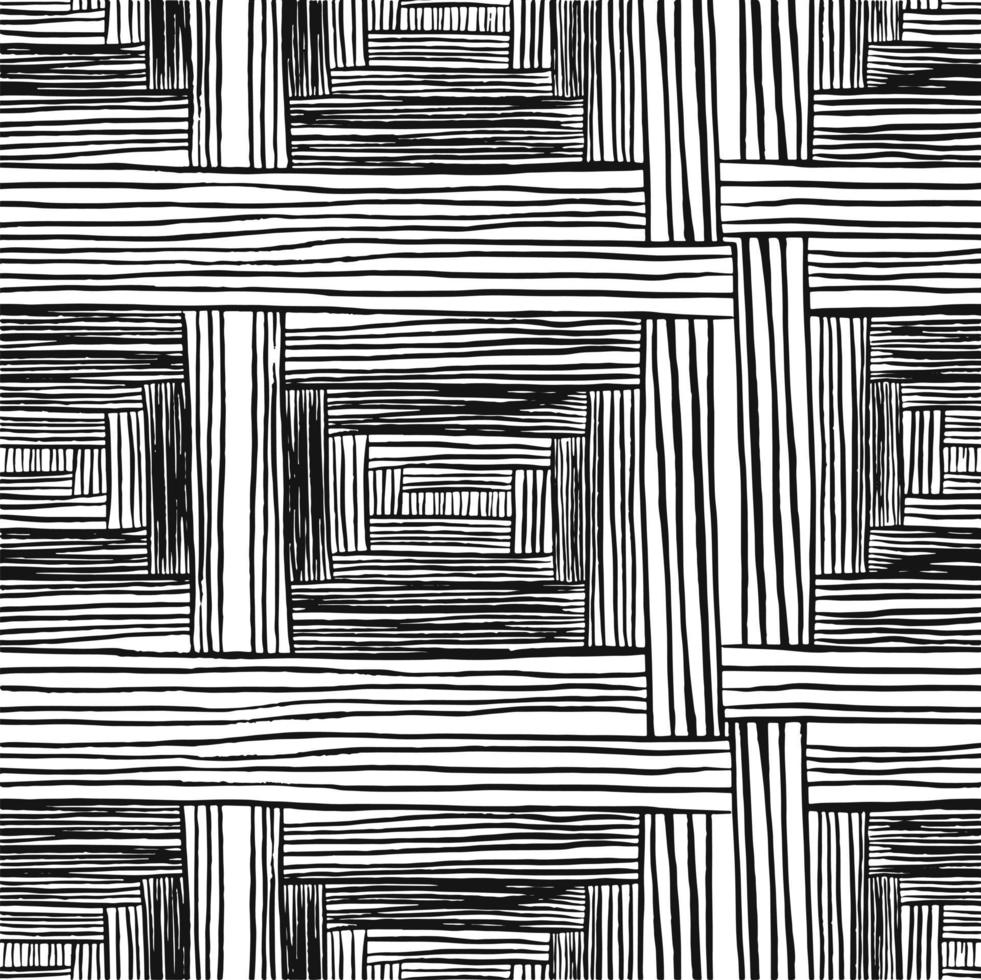 The geometric pattern by stripes . Seamless vector background. Black and white texture. Graphic modern pattern. Vector illustration