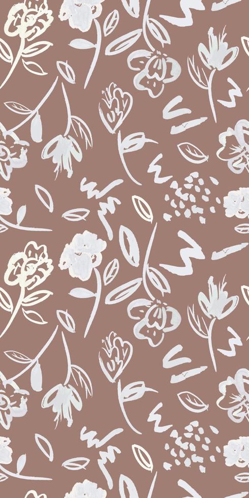 patrón de superficie, patrón floral. fondo transparente de hermosas flores silvestres botánicas de acuarela. diseño para fondo, papel tapiz, ropa, envoltura, tela, ilustración vectorial. vector