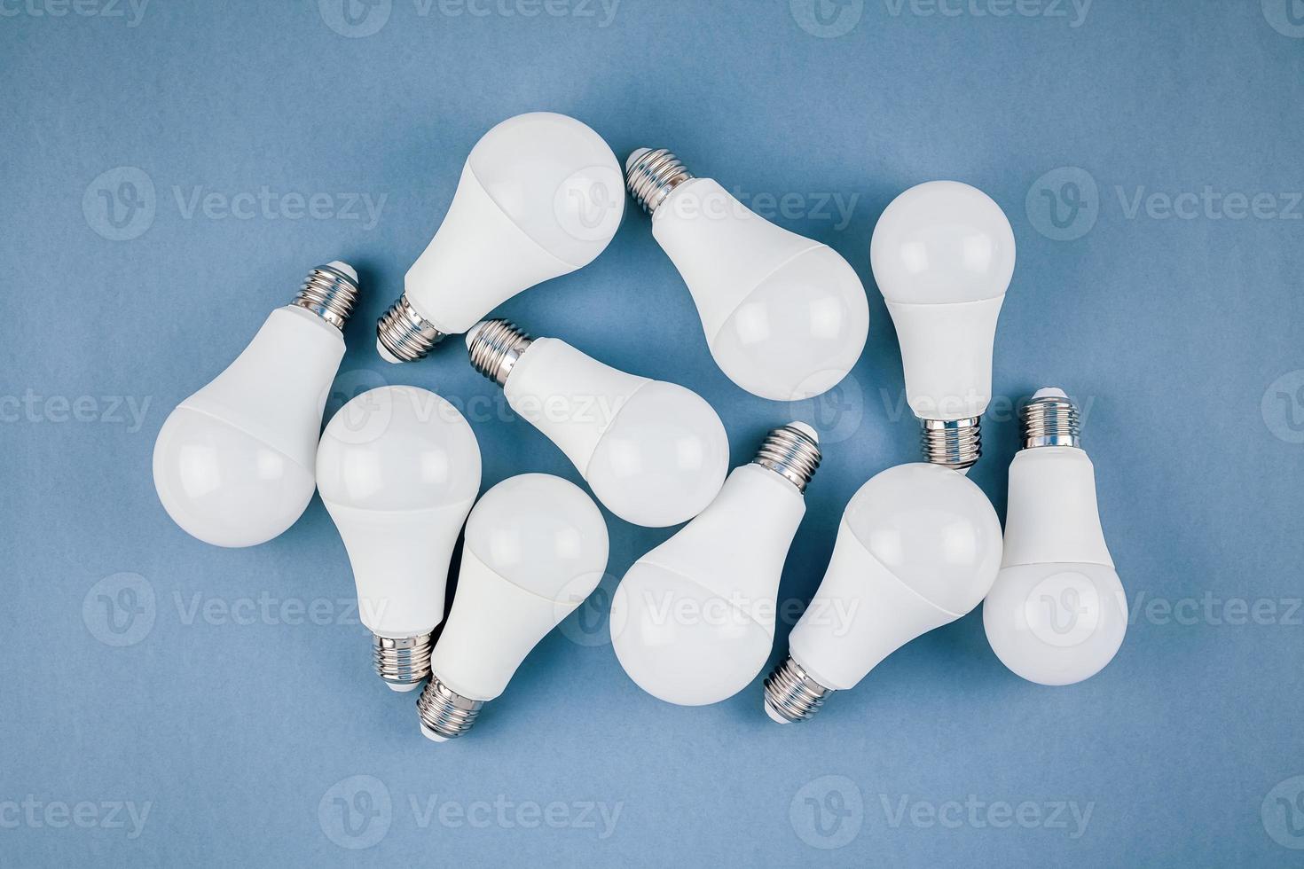 Energy saving and eco friendly LED light bulbs photo