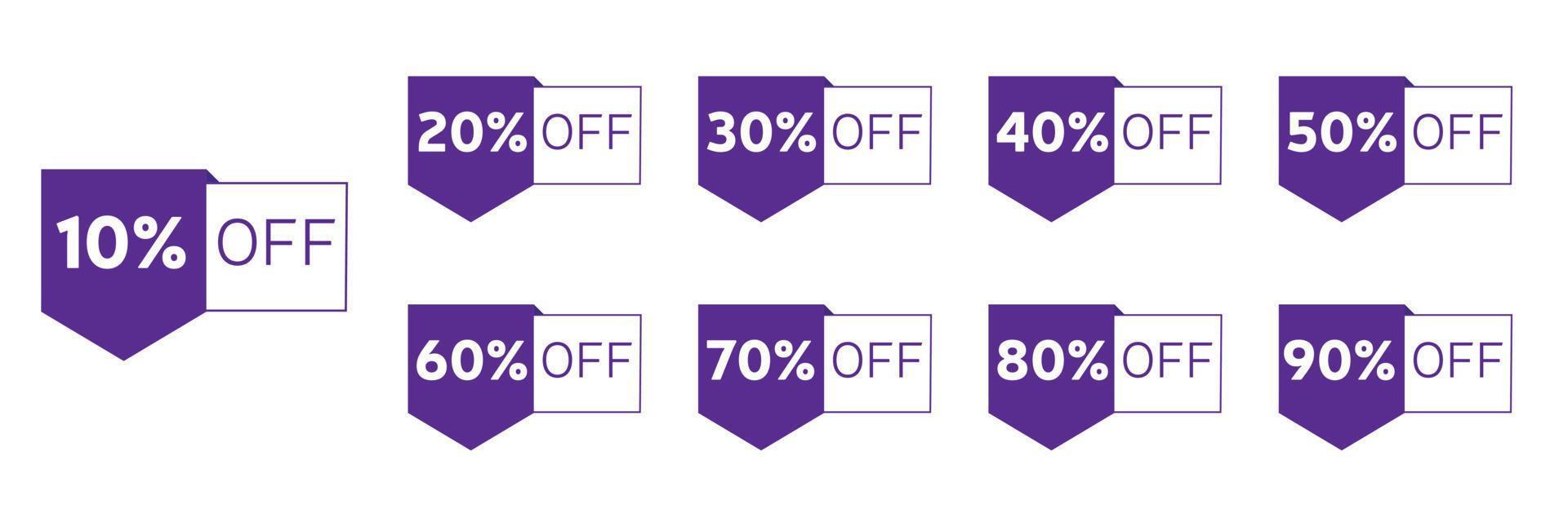 Price discount special offer label set vector