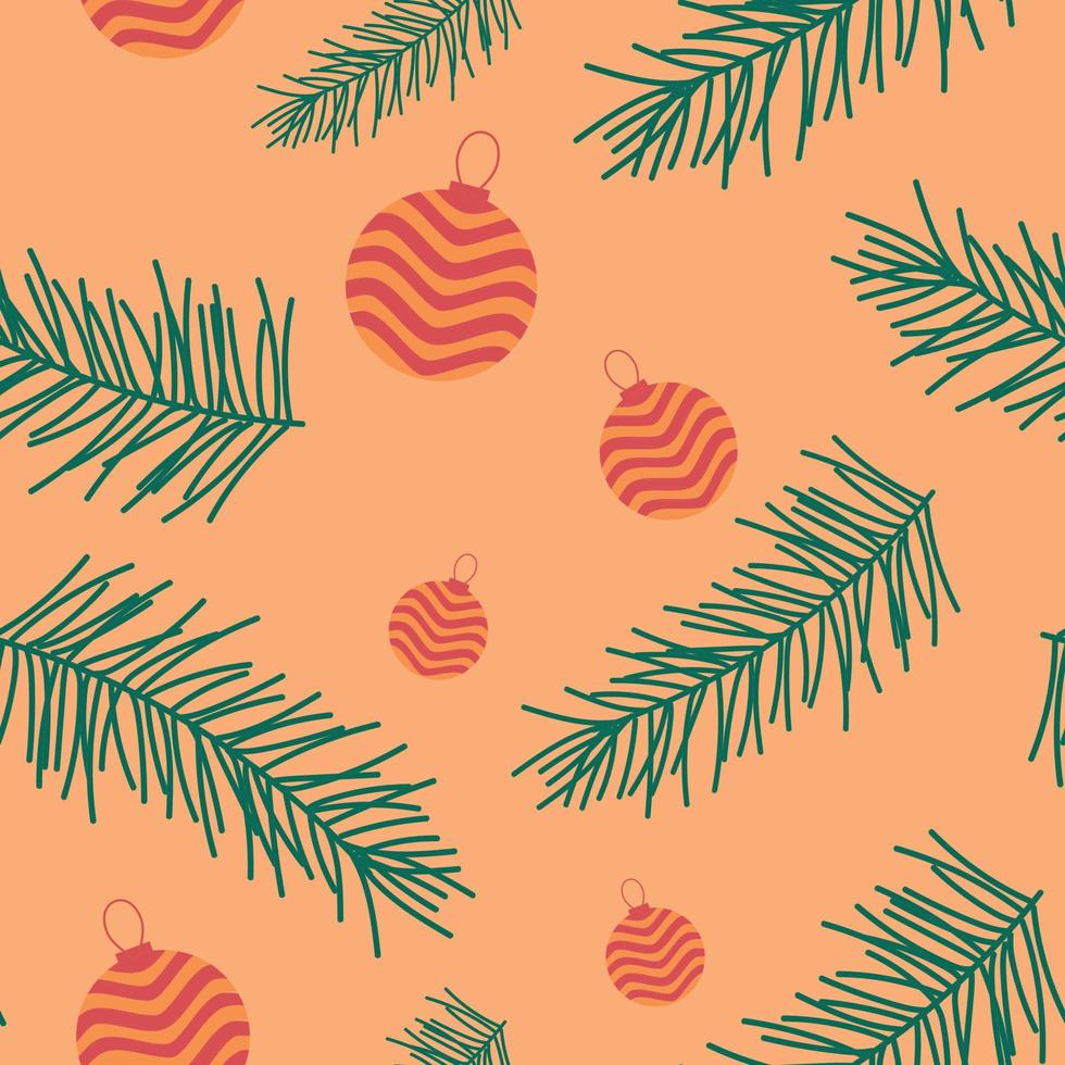 hermosos garabatos navideños sin costuras - dibujados a mano y detallados, ideales para textiles navideños, pancartas, envoltorios, tapices - diseño de superficie vectorial vector