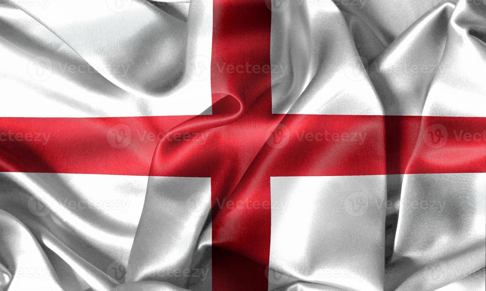 bandera de inglaterra - bandera de tela que agita realista foto