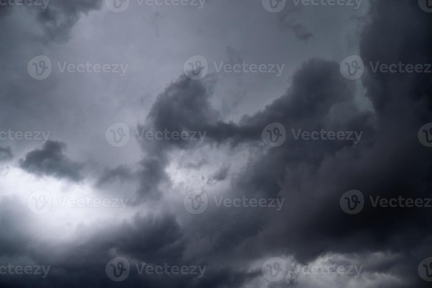 Stunning dark cloud formations right before a thunderstorm photo