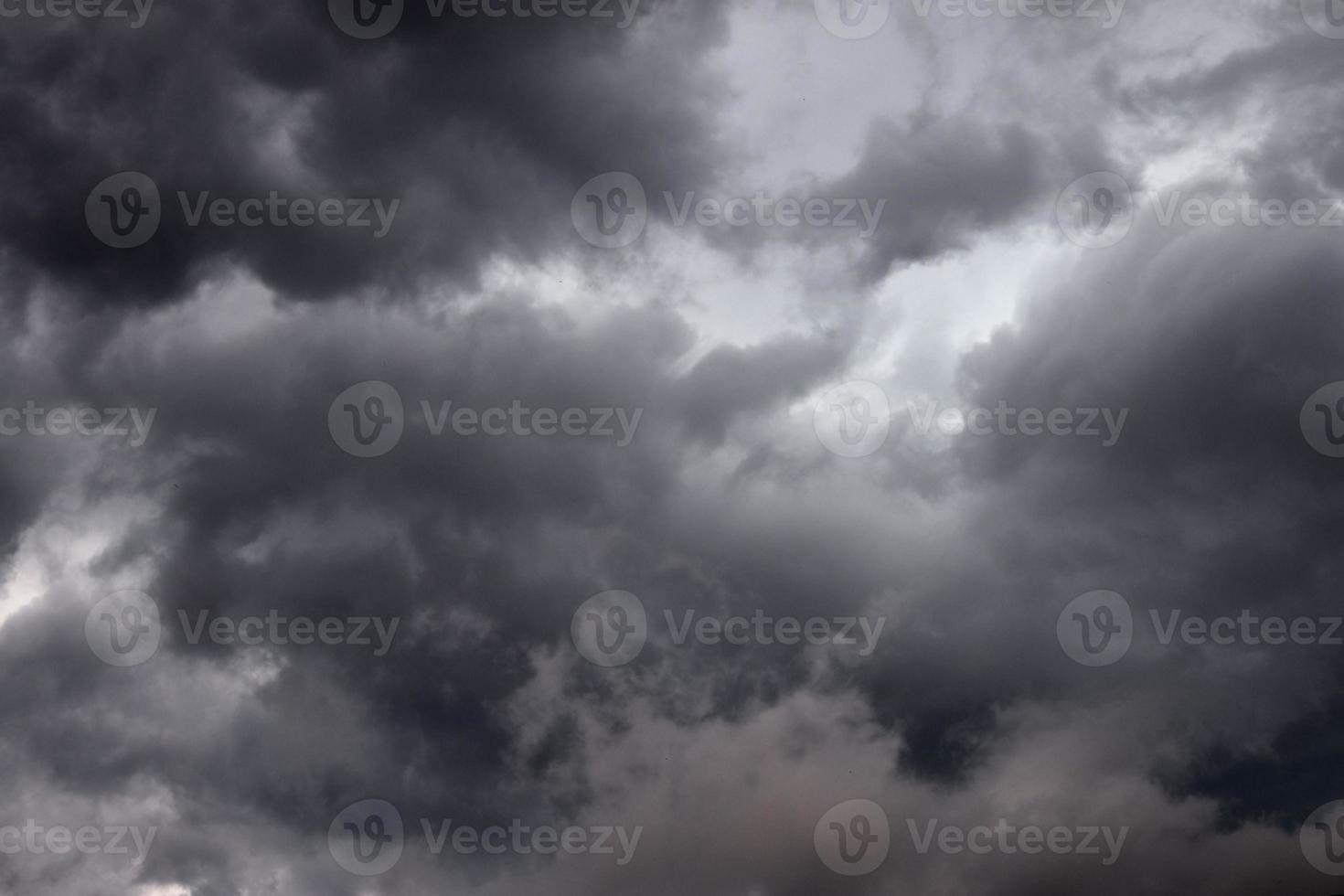 Stunning dark cloud formations right before a thunderstorm photo