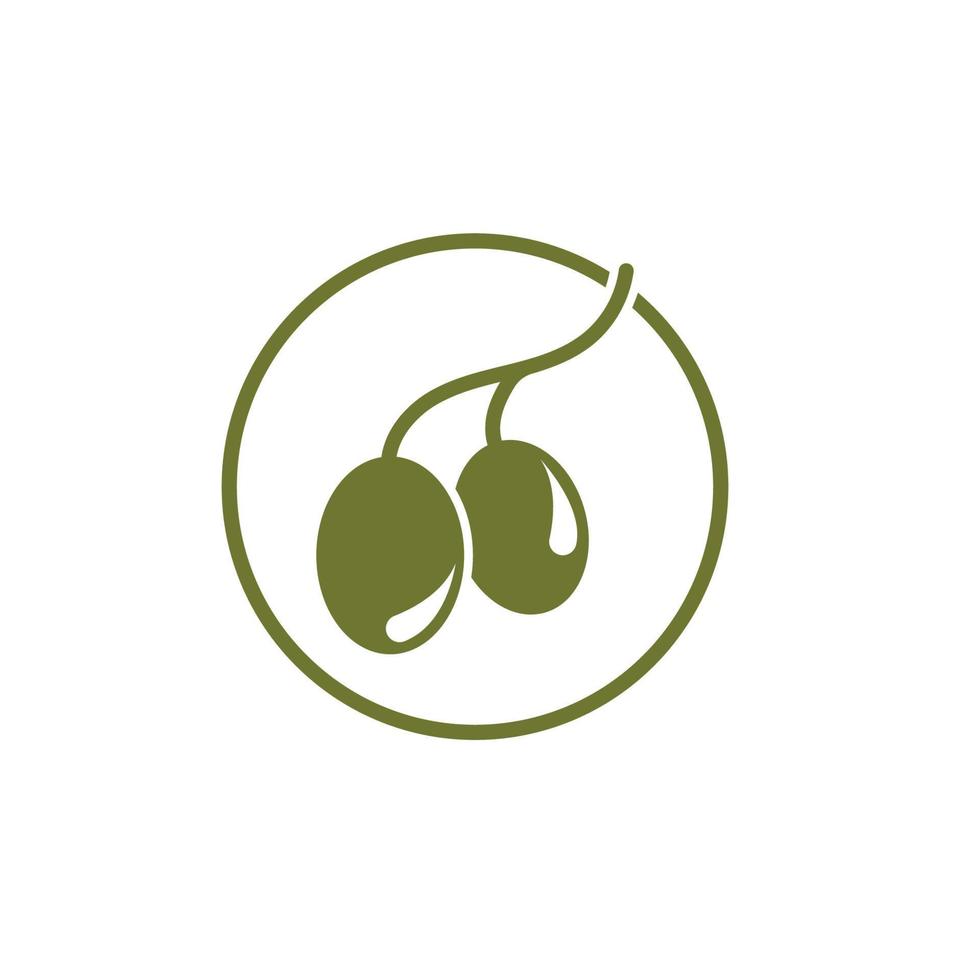 Olive tree vector illustration