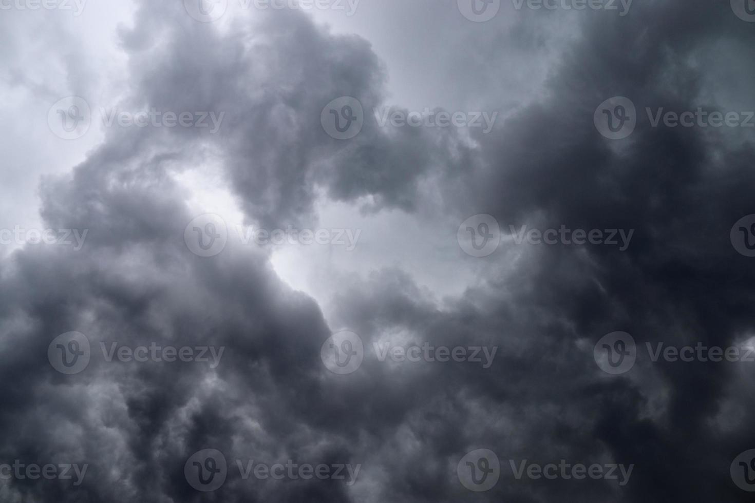 Stunning dark cloud formations right before a thunderstorm photo