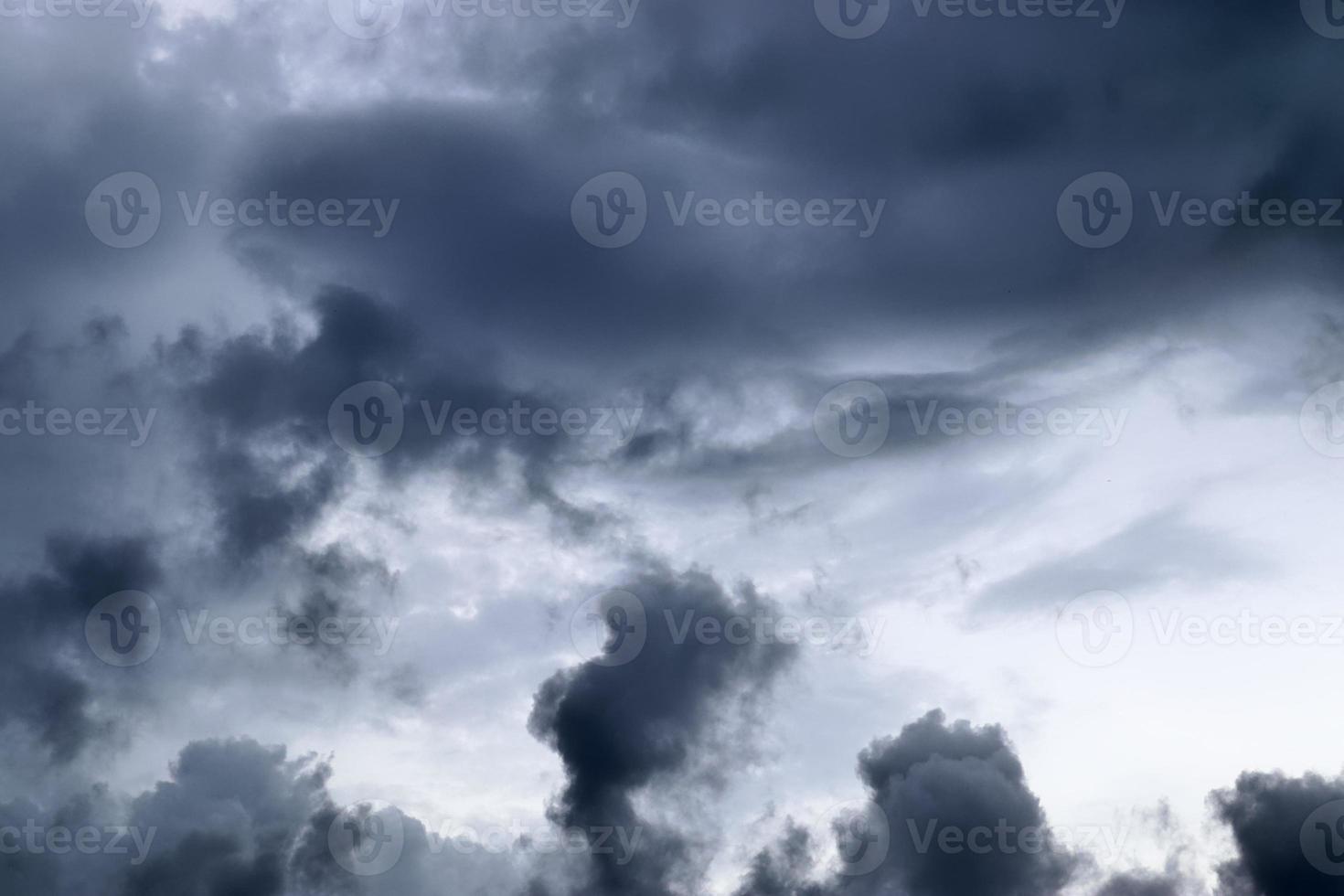 Stunning dark cloud formations right before a thunderstorm photo