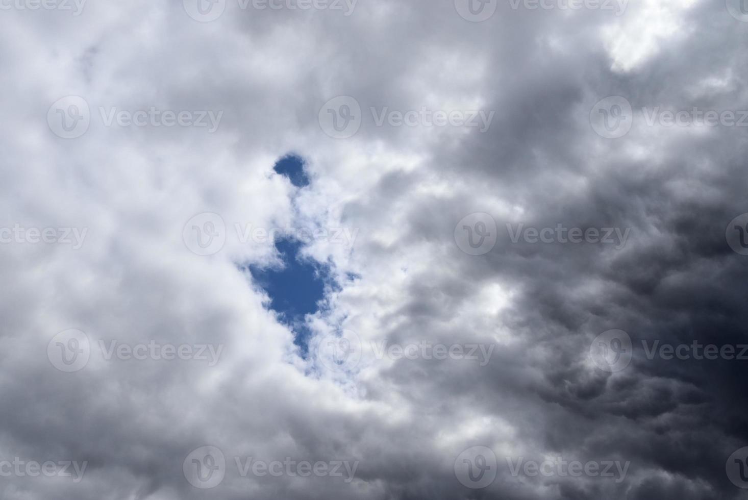 Stunning dark cloud formations right before a thunderstorm photo