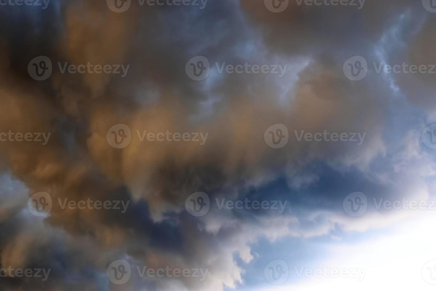 Stunning dark cloud formations right before a thunderstorm photo