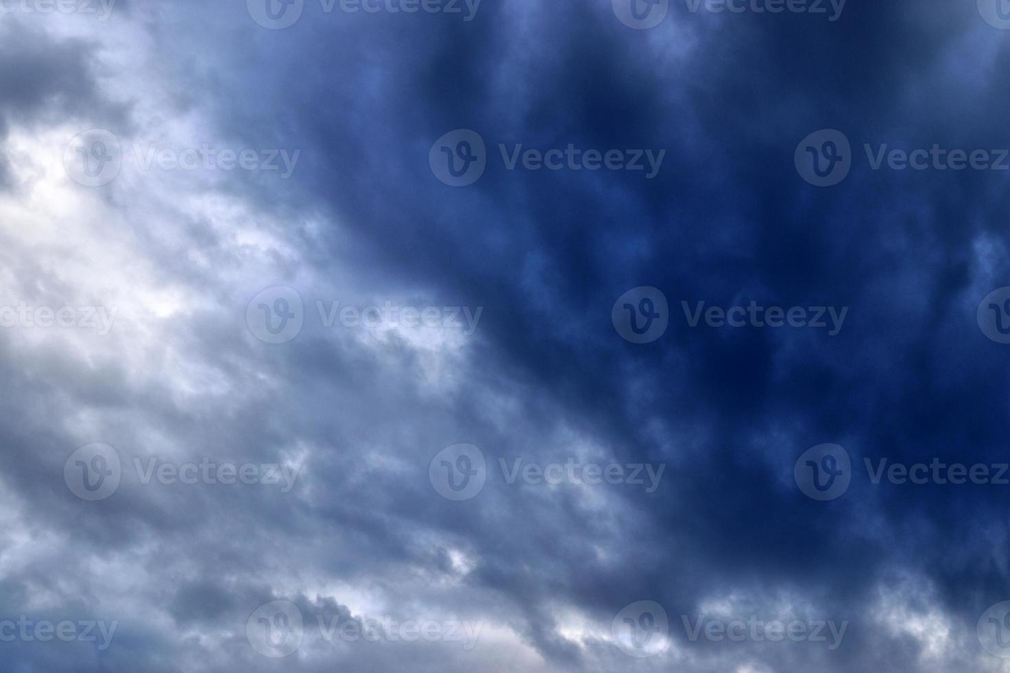 Stunning dark cloud formations right before a thunderstorm photo