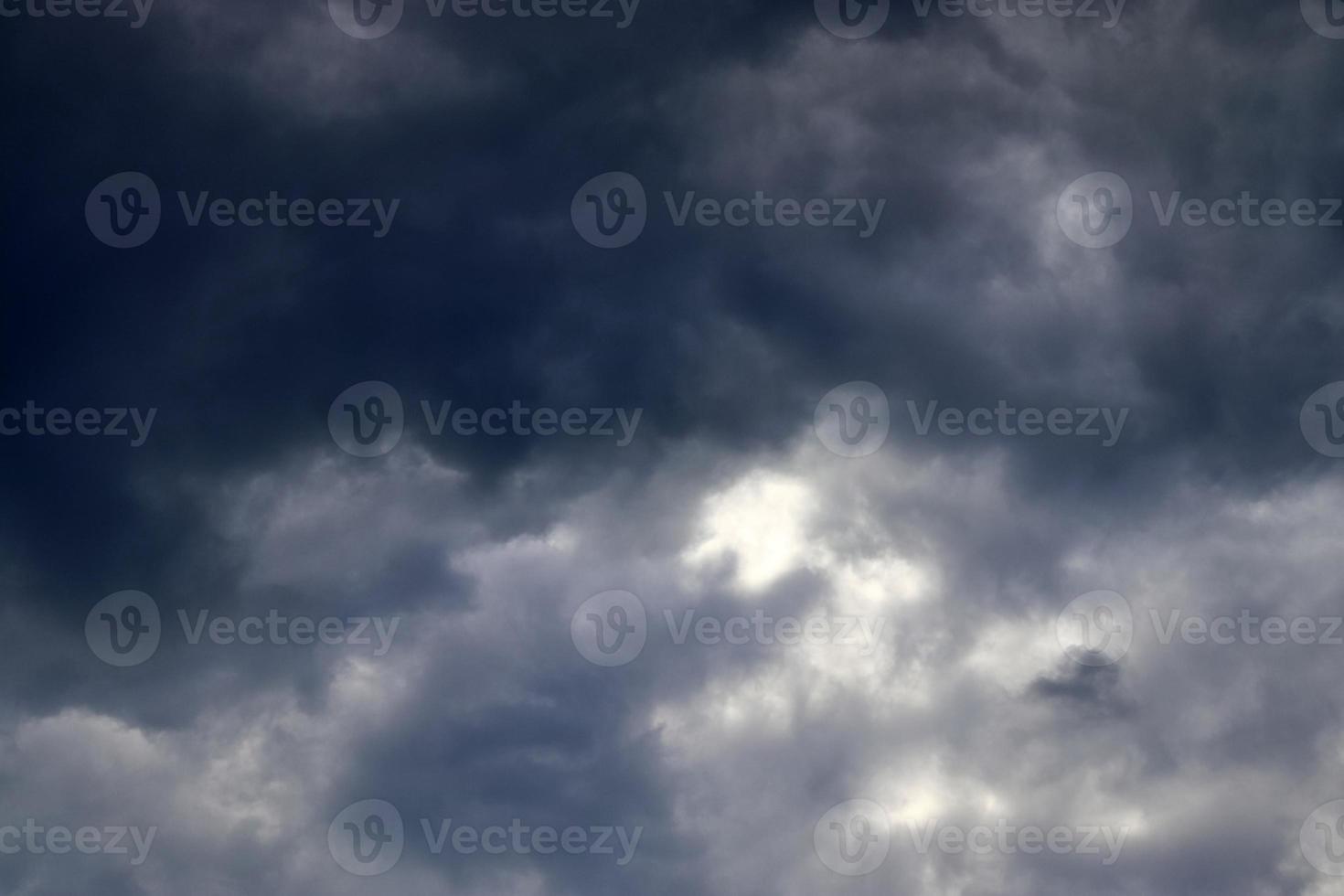 Stunning dark cloud formations right before a thunderstorm photo