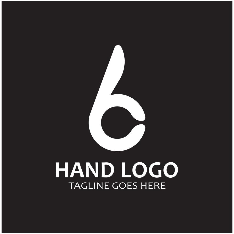 Hand logo icon vector design template illustration