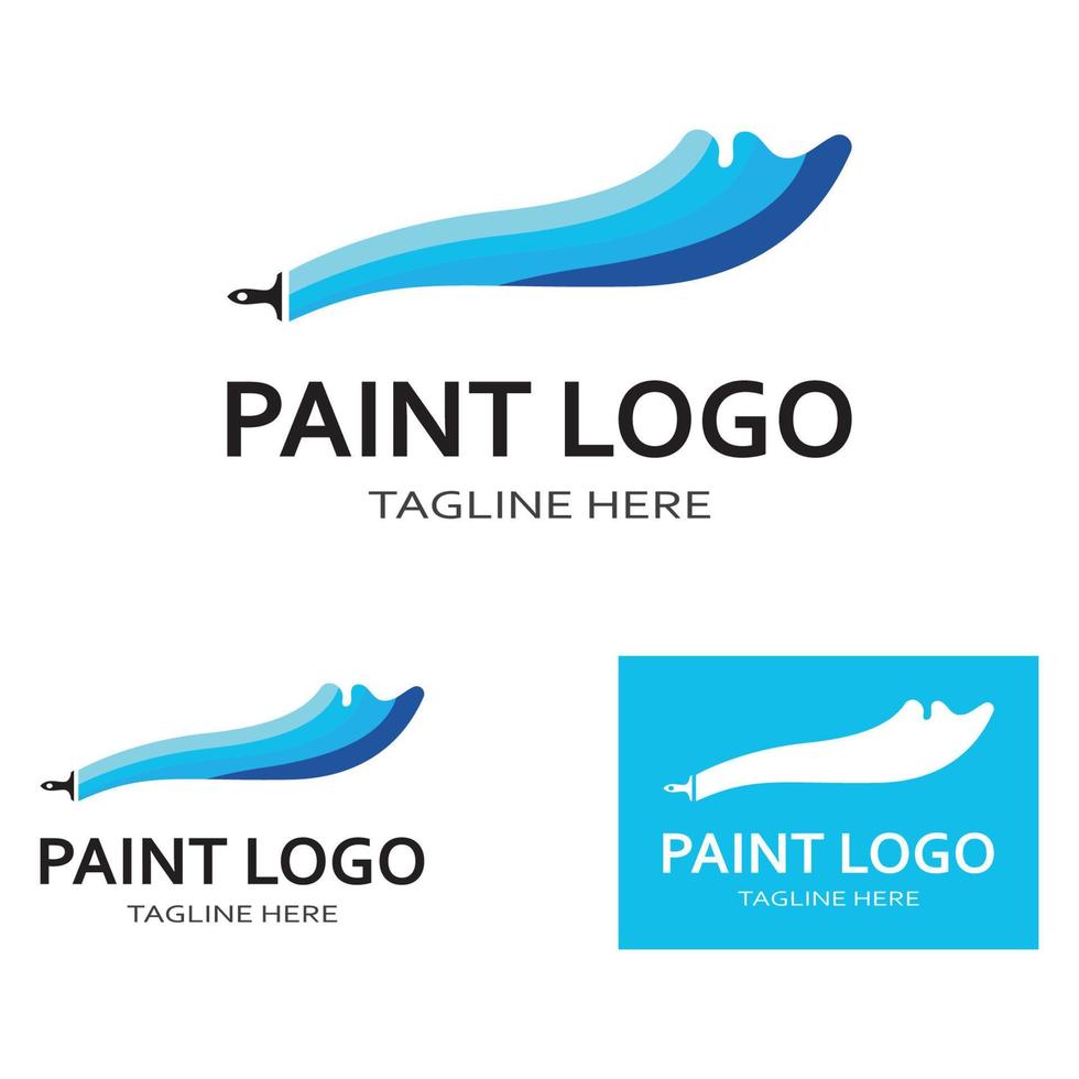 Paint Logo vector icon illustration