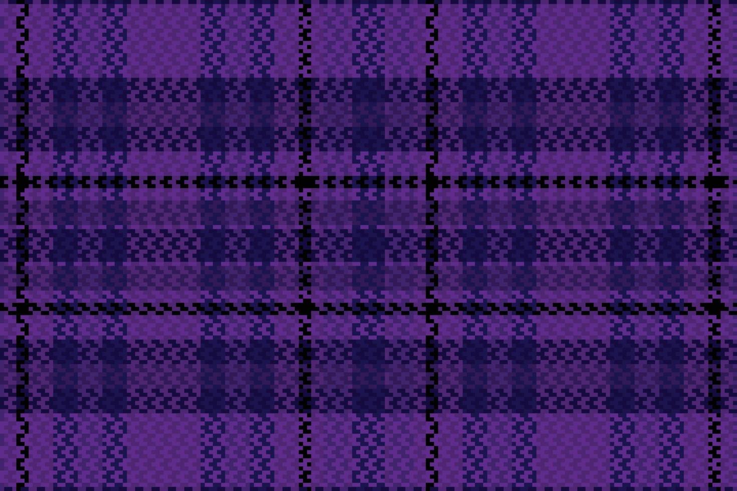 Tartan or plaid night color pattern. vector