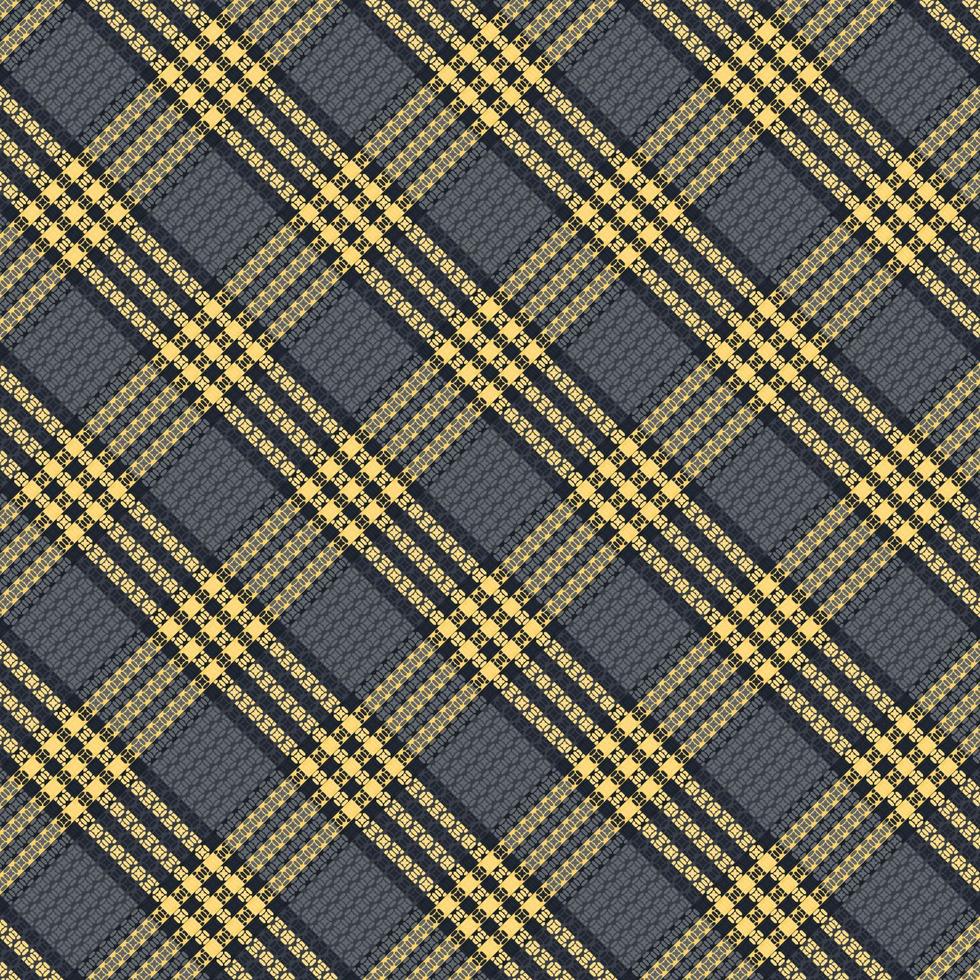 Tartan or plaid night color pattern. vector