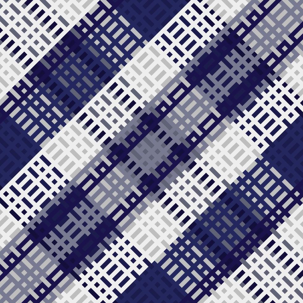 Tartan or plaid night color pattern. vector