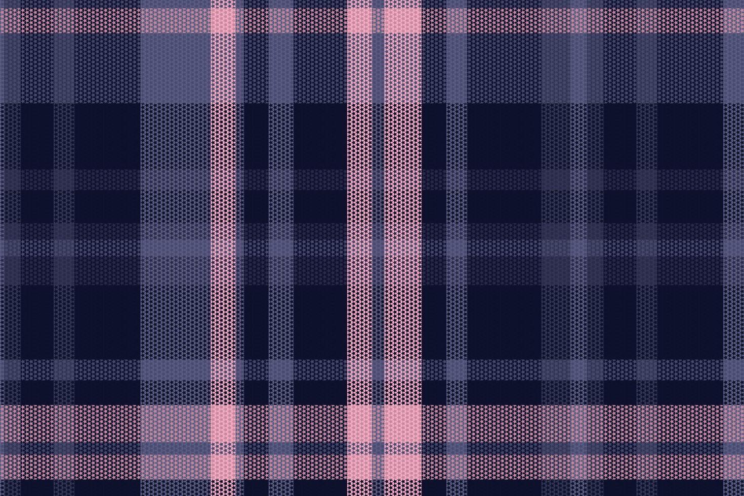 Tartan or plaid night color pattern. vector