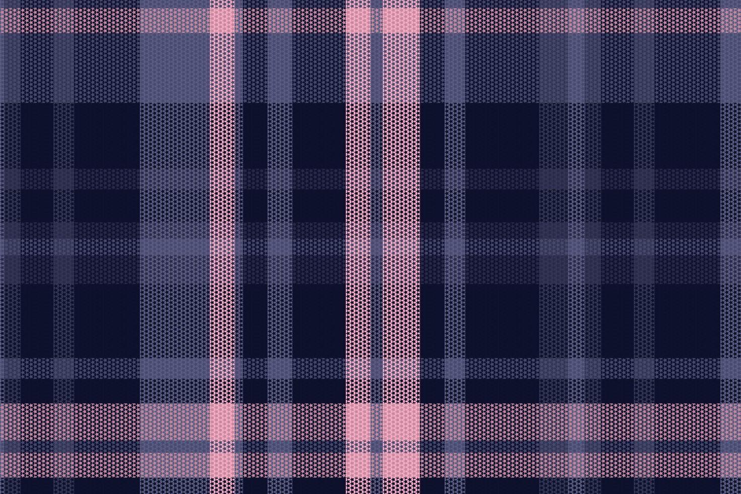 Tartan or plaid night color pattern. vector