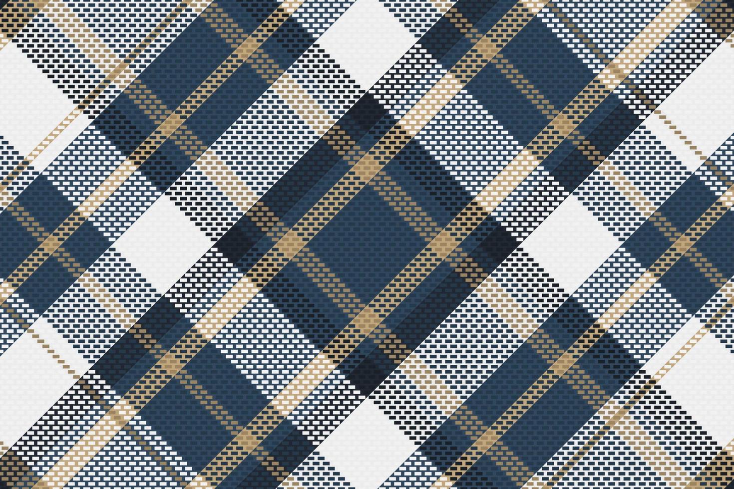 Tartan or plaid night color pattern. vector