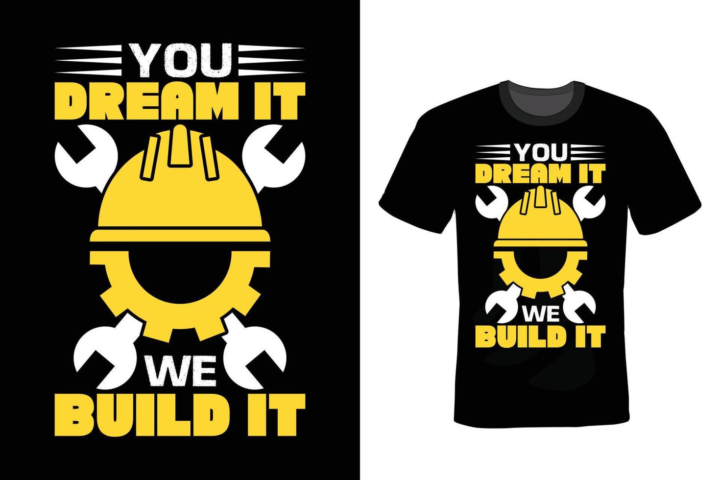 Civil Engineer T shirt design, vintage, typography vector