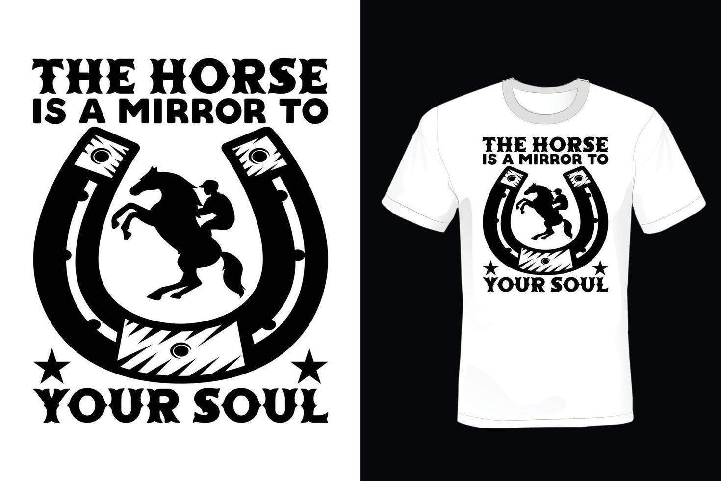 Horse T shirt design, vintage, typography vector