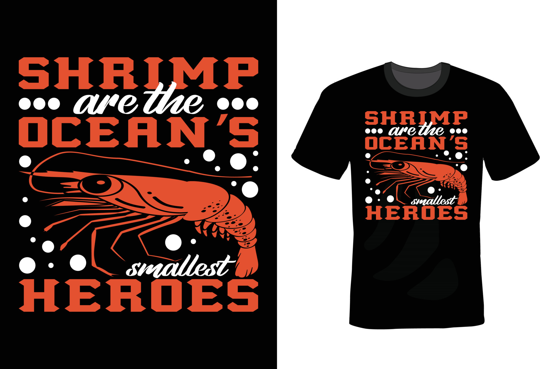 Shrimp T shirt design, vintage, typography 10771096 Vector Art at Vecteezy