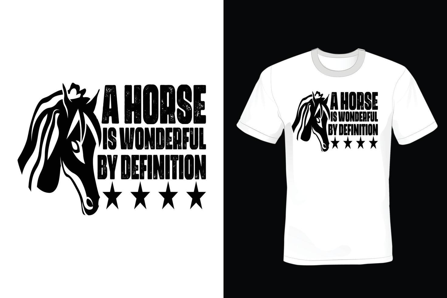 Horse T shirt design, vintage, typography vector