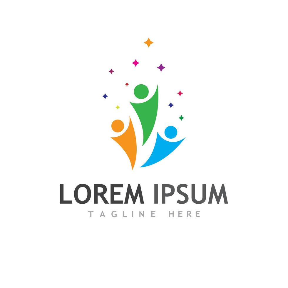 Community team group logo vector