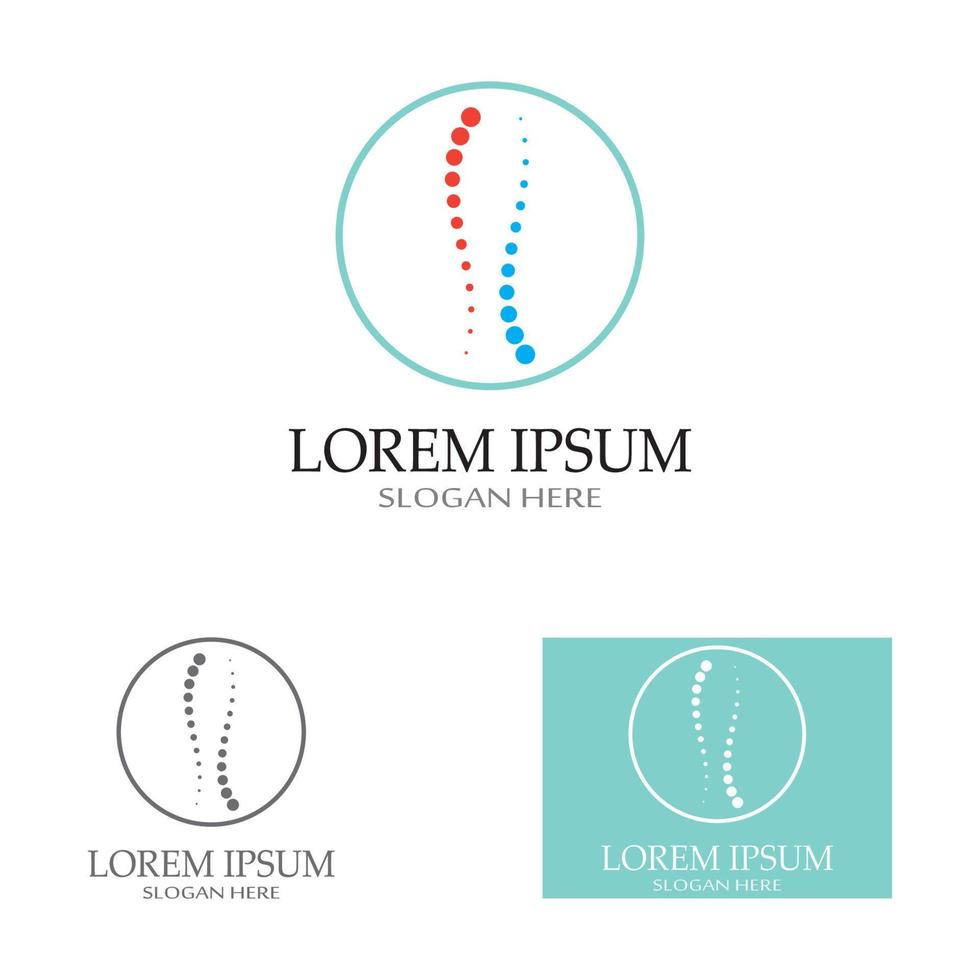 Spine diagnostics symbol vector