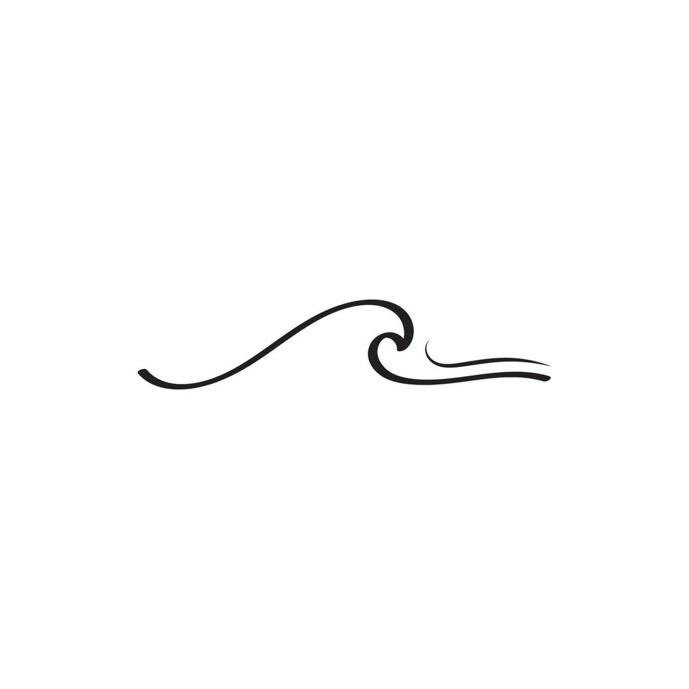 Water wave icon vector