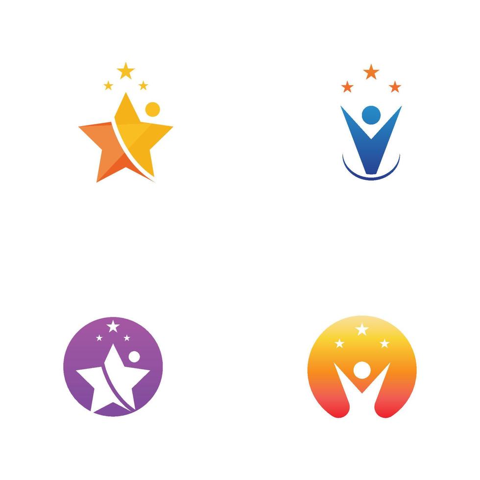 People star logo and vector images