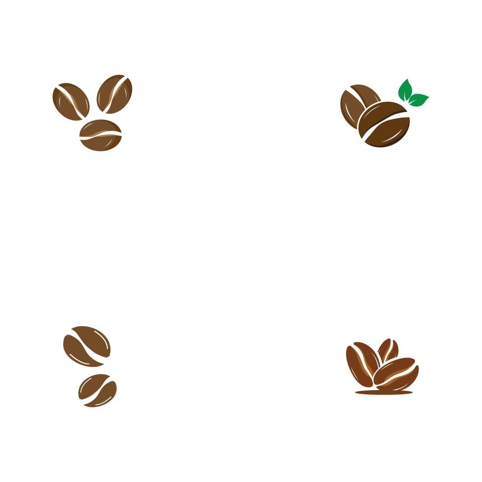 Coffee bean logo vector