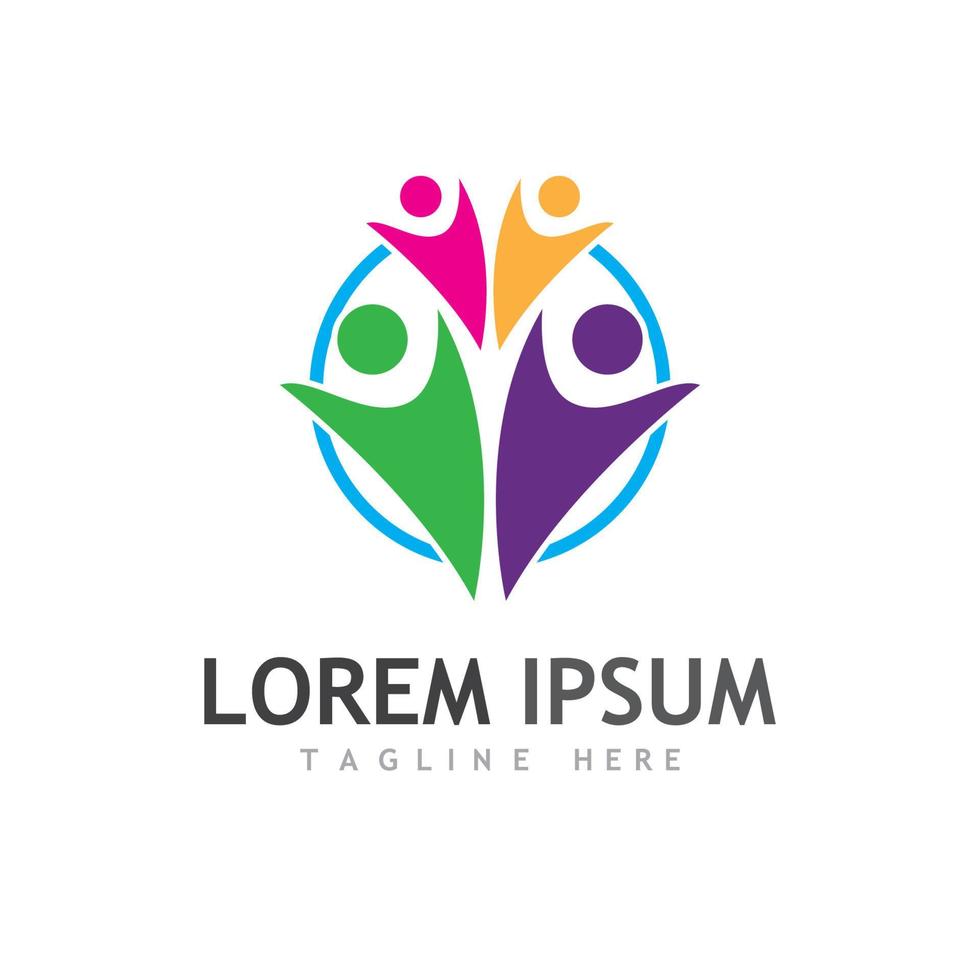Community team group logo vector
