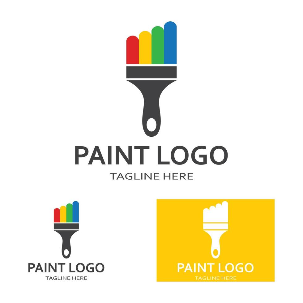 pintura logo vector icono ilustración