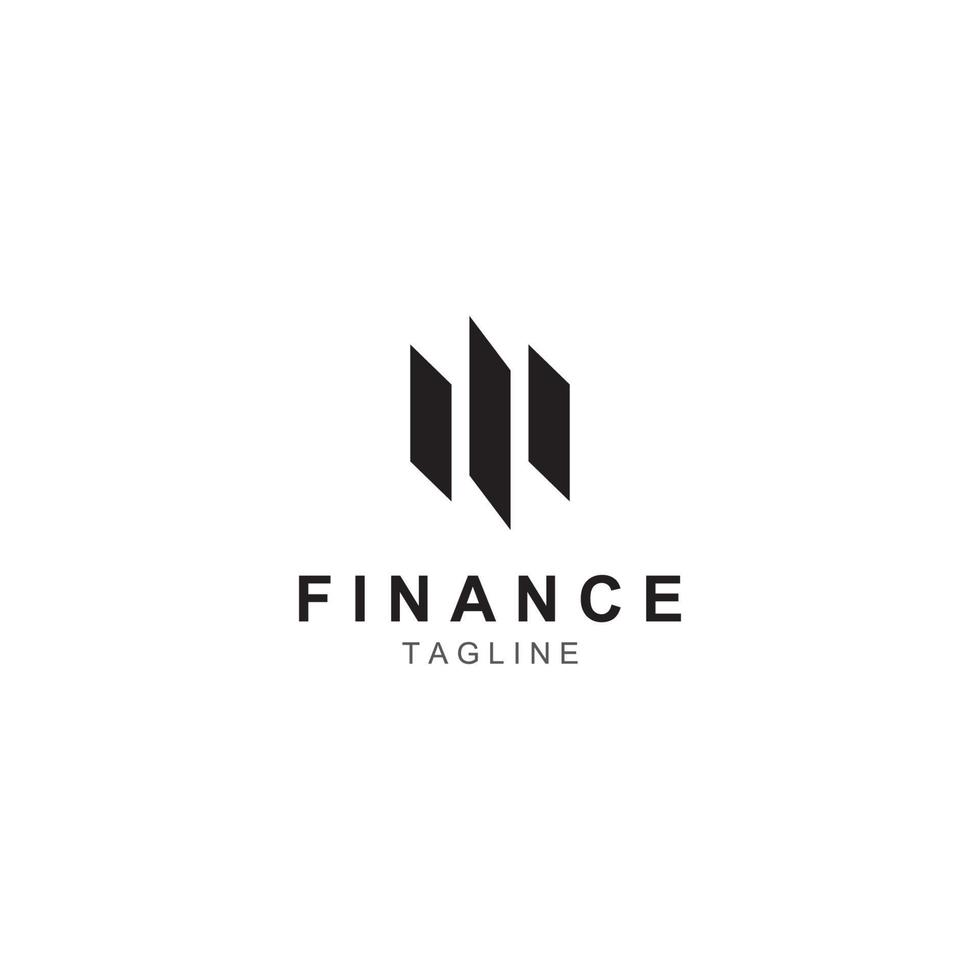 logotipo de empresa financiera o logotipo gráfico financiero. logotipo para datos de resultados de empresas financieras. con ilustración de plantilla de vector de diseño de icono.