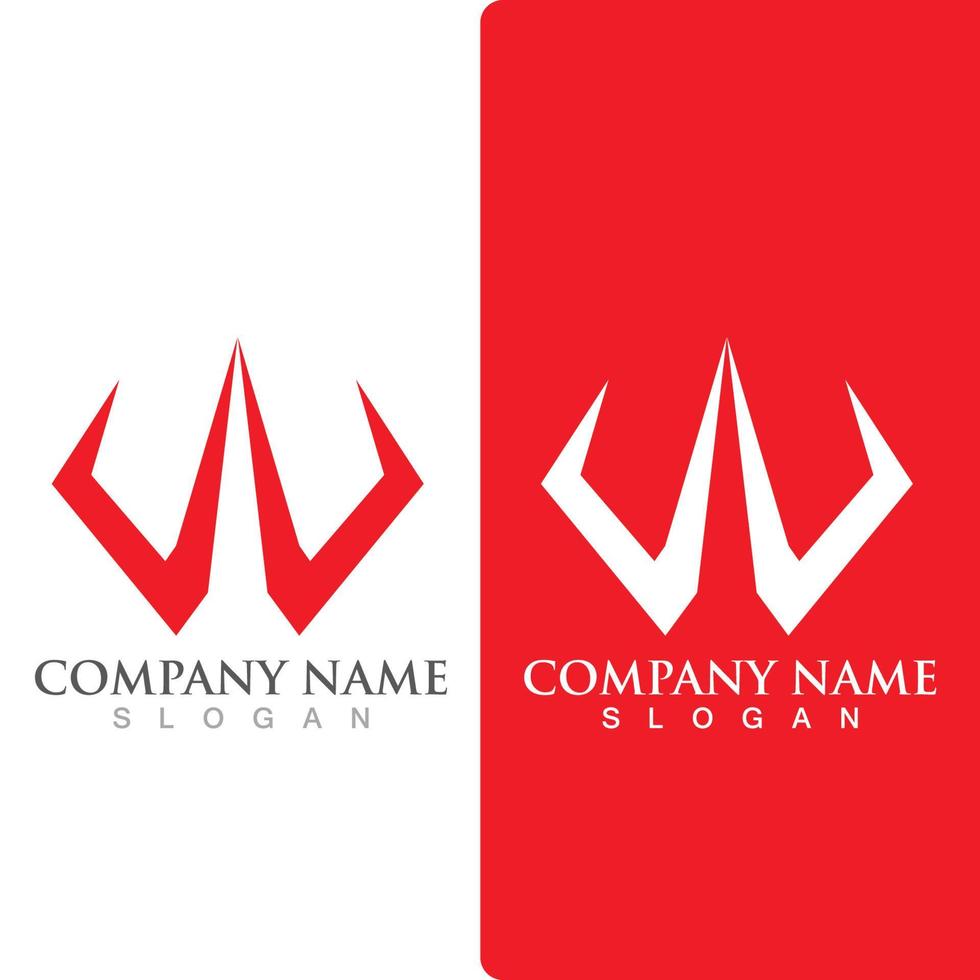 Trident Logo Template vector icon