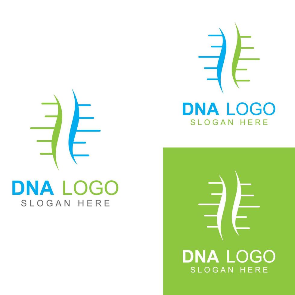 DNA vector logo. Modern medical logo, with vector illustration template design