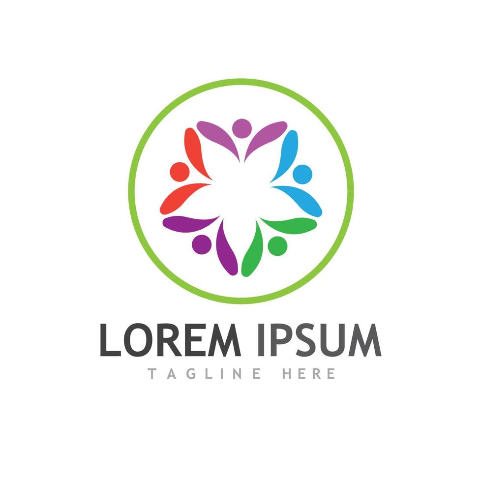 community icon logo vector template