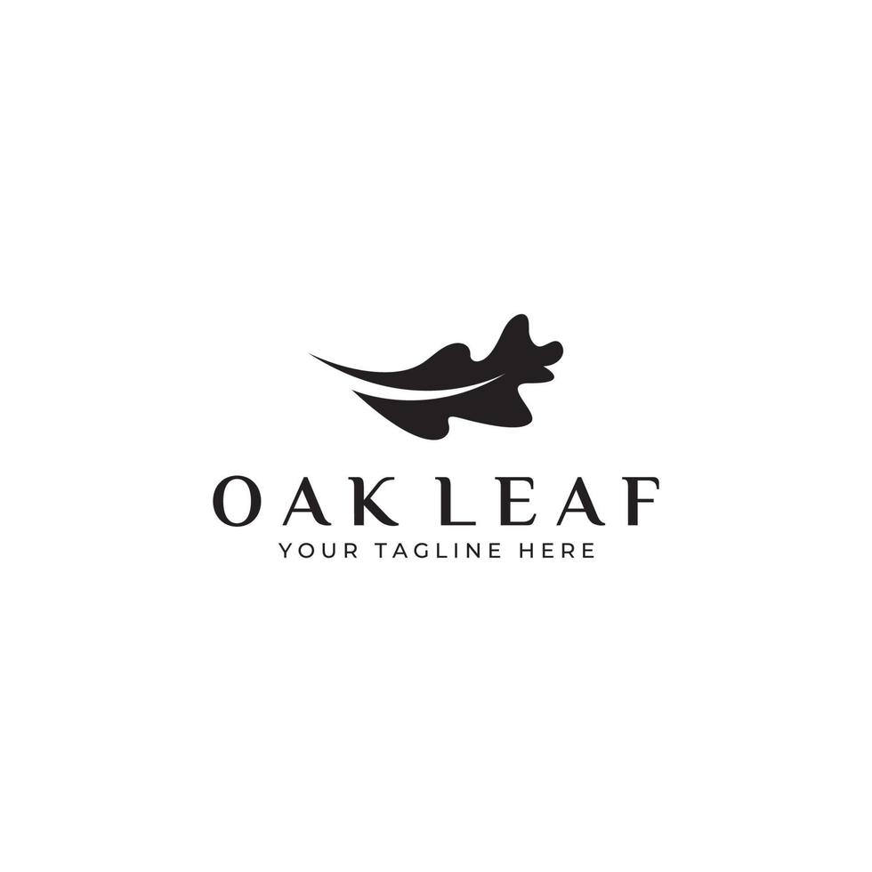 Autumn oak leaf logo and oak tree logo. With easy and simple editing of vector illustration.