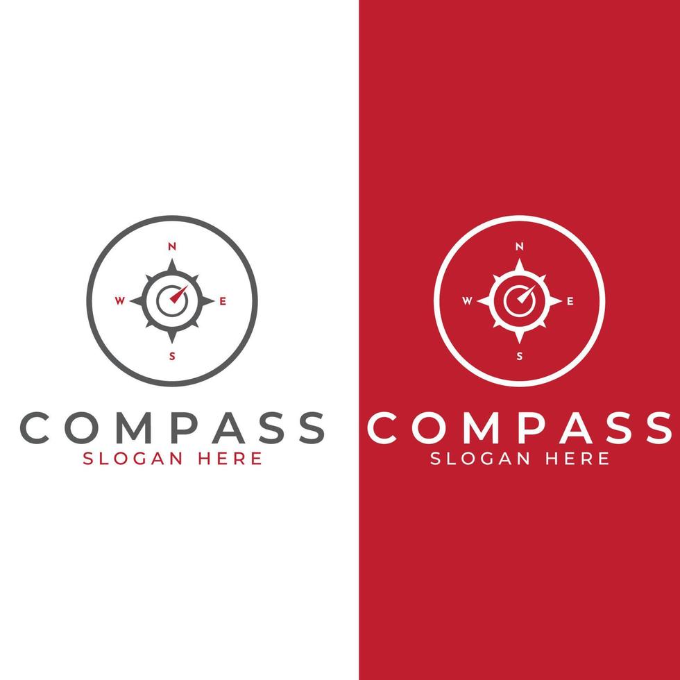 Compass logo, directional guide or pandom. Compass logo icon vector illustration template.