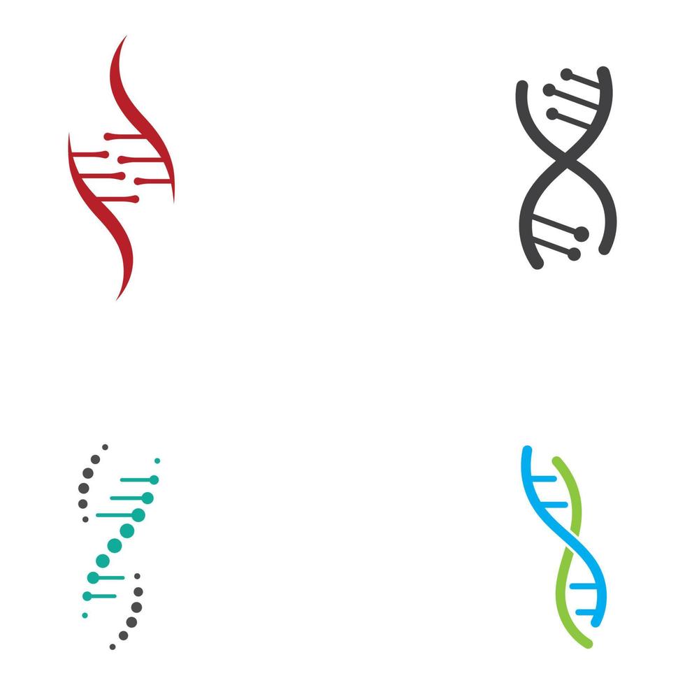 DNA vector logo. Modern medical logo, with vector illustration template design