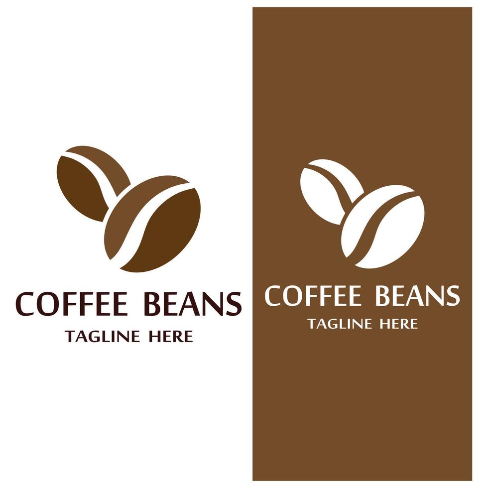 coffee bean icon vector illustration template