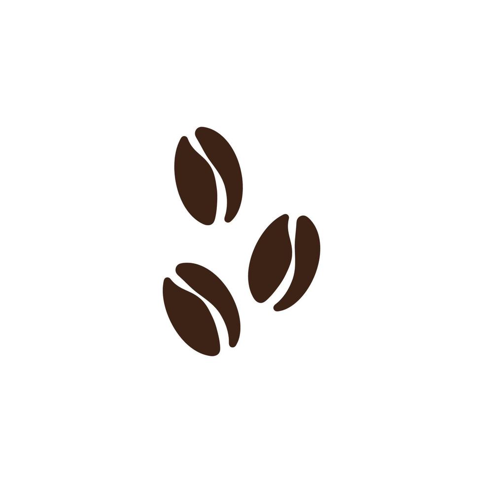 coffee bean icon vector illustration template