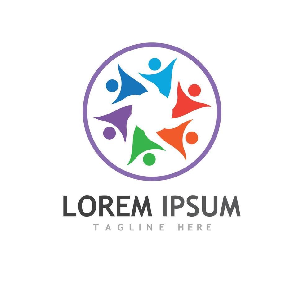Community team group logo vector