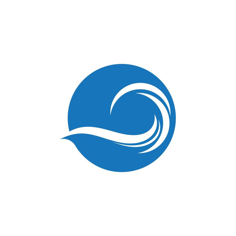 Water wave icon vector