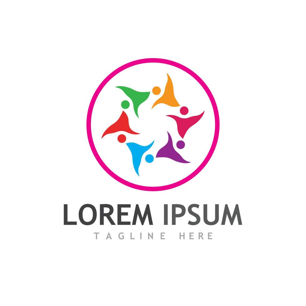 Community team group logo vector